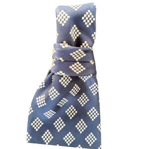 Pride of England Necktie Woven in‎ France Geometric Diamond Pattern Mens Tie